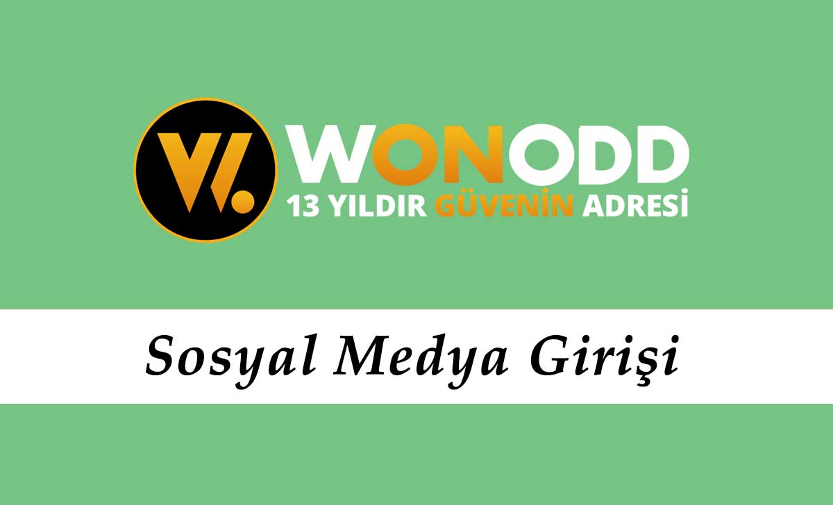 Wonodd Sosyal Medya Giriş